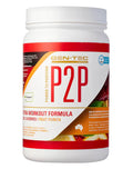 GENTEC P2P flavor in fruit punch, 500ml bottle showing vibrant label and cap, designed for hydration and energy.