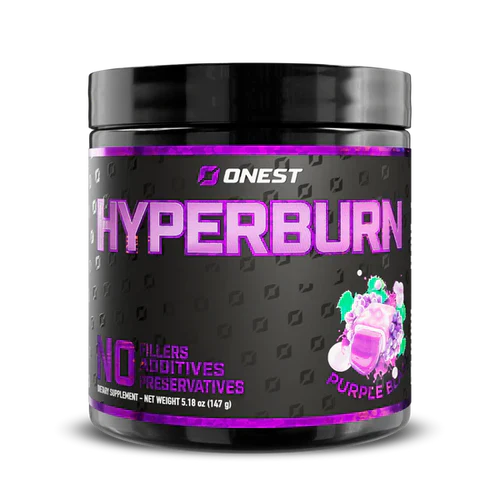 ONEST Hyperburn athletic shoes in purple with sleek design and textured sole, showcasing the ONEST brand and modern style.