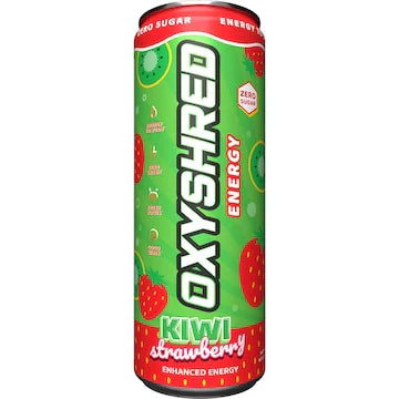 EHP LABS OxyShred Ultra Energy Can featuring vibrant packaging with a sleek design and bold branding, showcasing the energy drink.