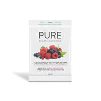 Pure Sports Nutrition electrolyte hydration supplement in a white container with orange accents, designed for optimal sports hydration.