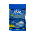 Celtic Sea Salt from Salt of the Earth, showing coarse Himalayan salt crystals in a clear container.