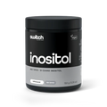 Switch Nutrition Inositol supplement bottle with label visible, showing white tablets inside, designed for overall health support.