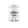 Red Dragon Nutritionals RDN Creatine Monohydrate powder in a clear container with a scoop, showing the supplement's packaging.