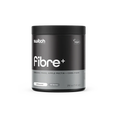 Switch Nutrition Fibre+ dietary supplement, showing the white and green packaging with the Switch Nutrition logo and product details.