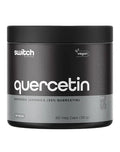 Switch Nutrition Quercetin supplement bottle with label displaying supplement facts and brand logo.