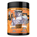 Nexus Nutrition AMP3D 2.0 Orange Cream pre-workout powder in a container, ready for mixed consumption.