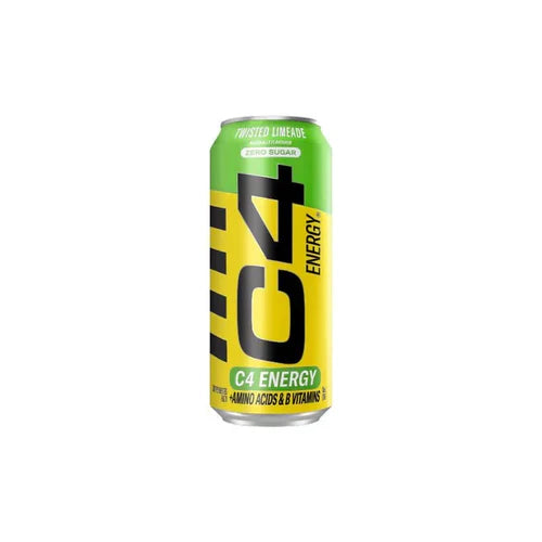Cellucor C4 Carbonated RTG energy drink can with Twisted Limeade flavor, showing the vibrant label design.