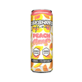 EHP LABS OxyShred Infinity can featuring peach mango flavor, with vibrant orange and yellow design, showcasing the supplement container