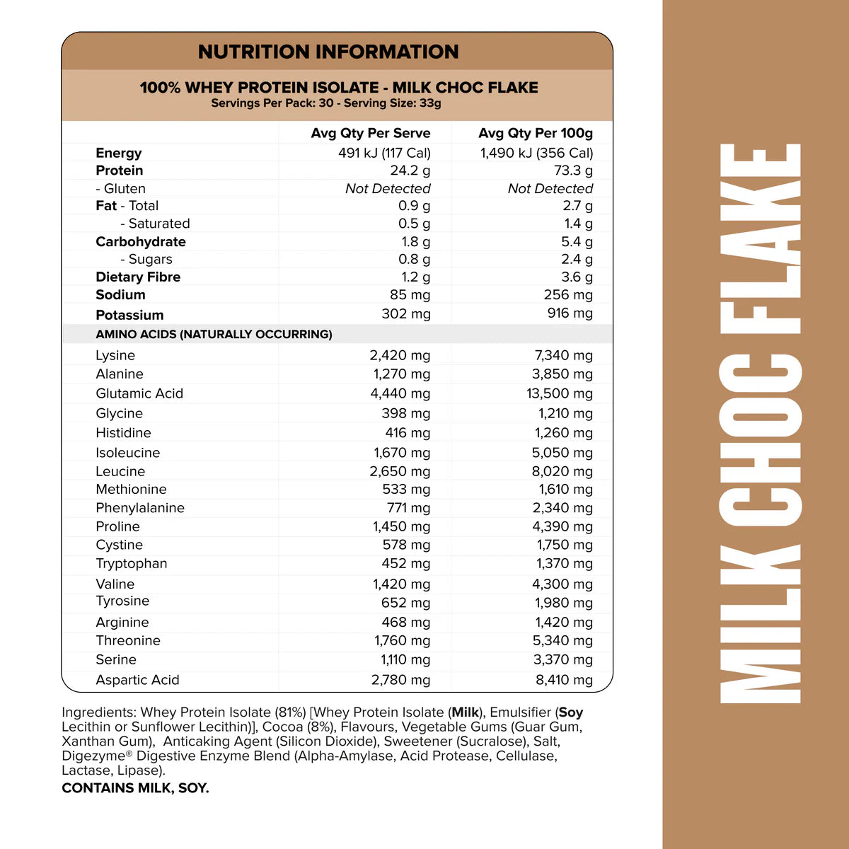 Container of Muscle Nation Protein powder with label visible, showcasing the Muscle Nation brand and product packaging.