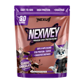 Nexus Nutrition Nexwey Whey Protein container with label showing NEXUS branding and product details.