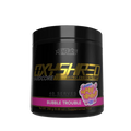 EHP LABS OXYSHRED HARDCORE supplement bottle with label, front view showing branding and product details.