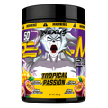 Nexus Sports Nutrition PER4M 2.0 Tropical Passion pre-workout powder in a vibrant container with tropical fruit flavor.