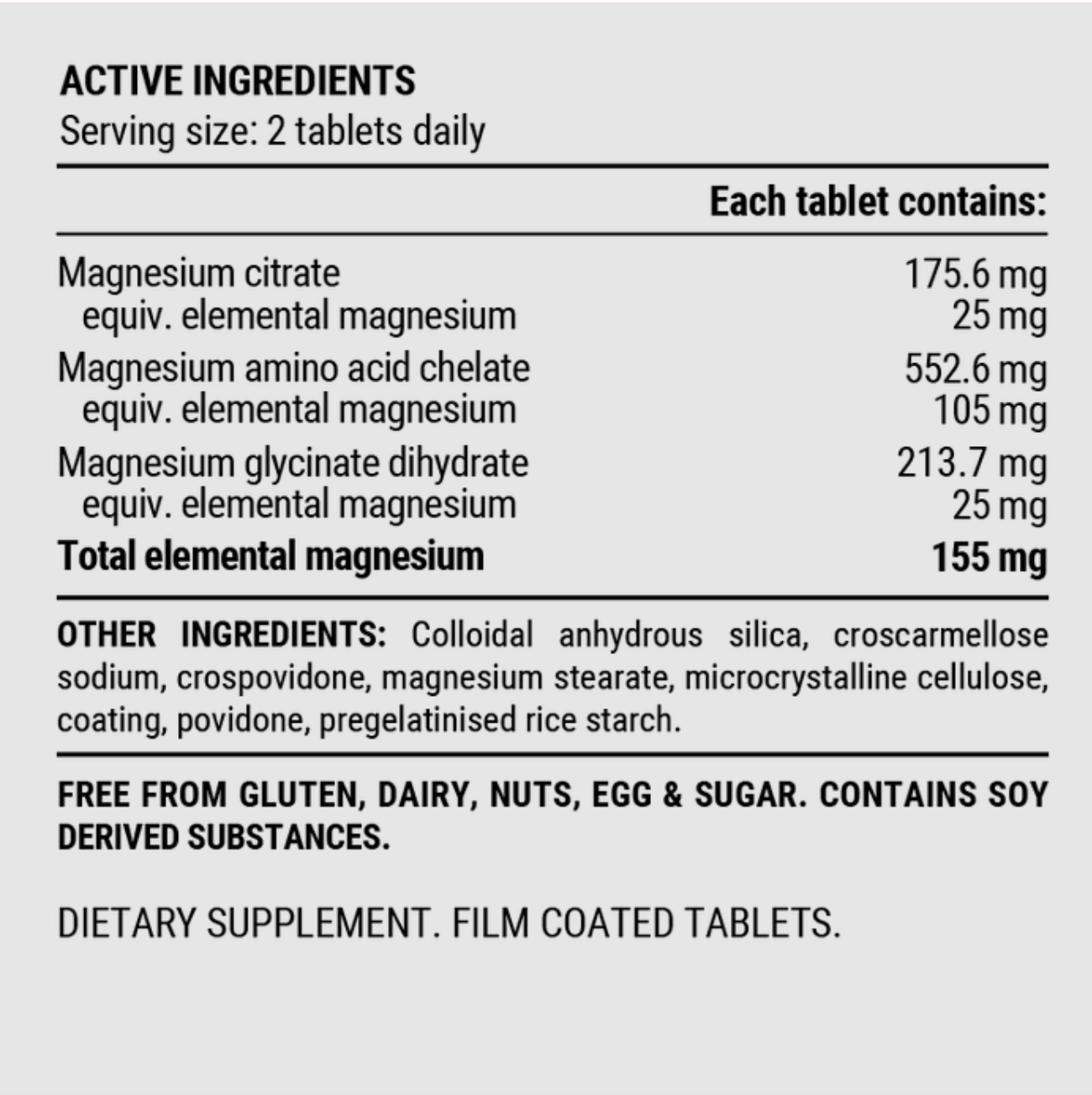 Pillar Performance triple magnesium tablets in a clear bottle showing white capsules, designed for muscle support and relaxation.