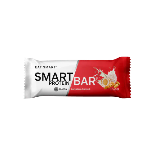 Smart Protein Bar from SMART DIET SOLUTIONS, 12-pack, featuring Rapaello flavor with sleek packaging and nutritional labeling.