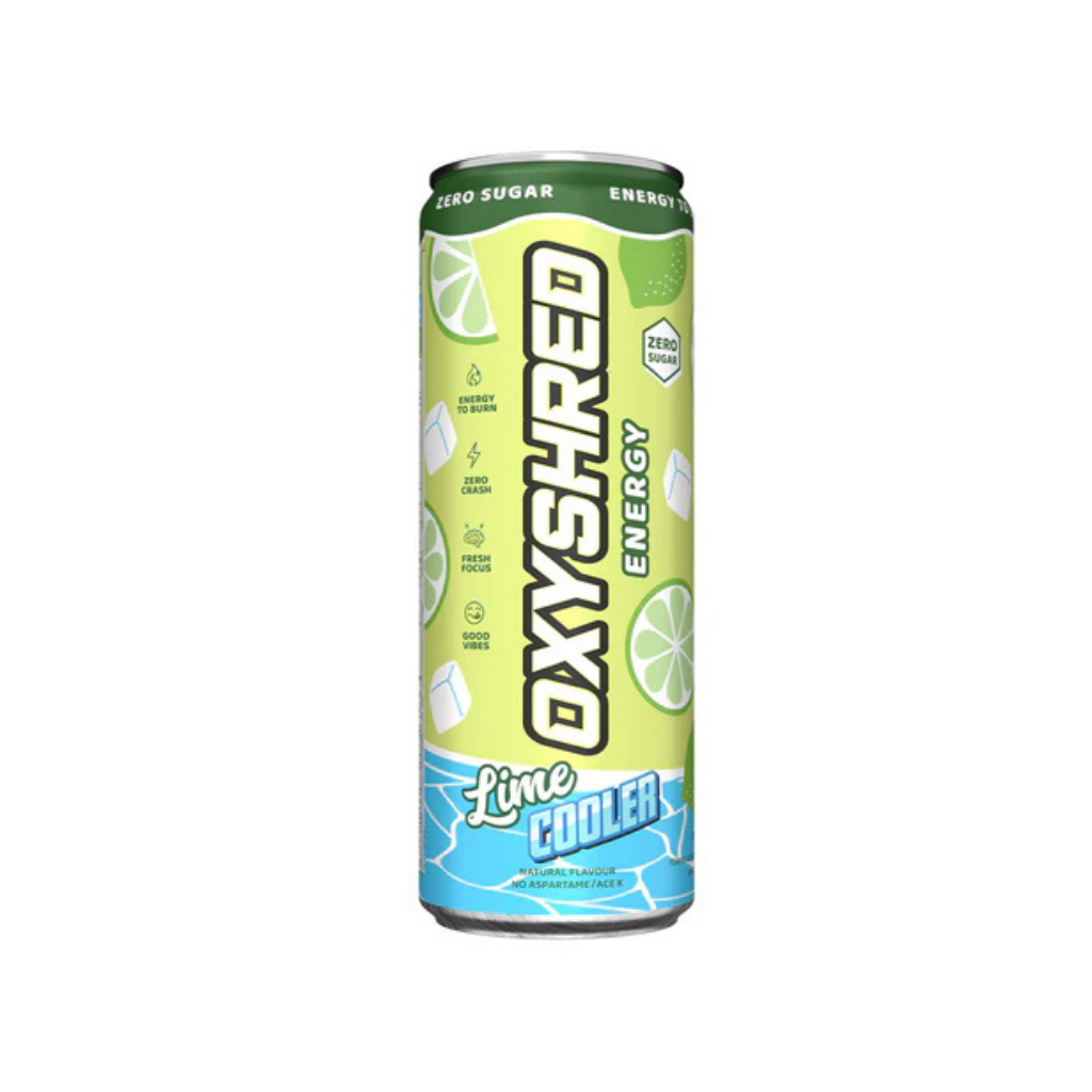 EHP LABS OXYSHRED ULTRA ENERGY can featuring vibrant branding and colorful design on the product label.