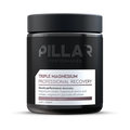 Pillar Performance Triple Magnesium Tablets bottle with label showing supplement benefits and product branding.