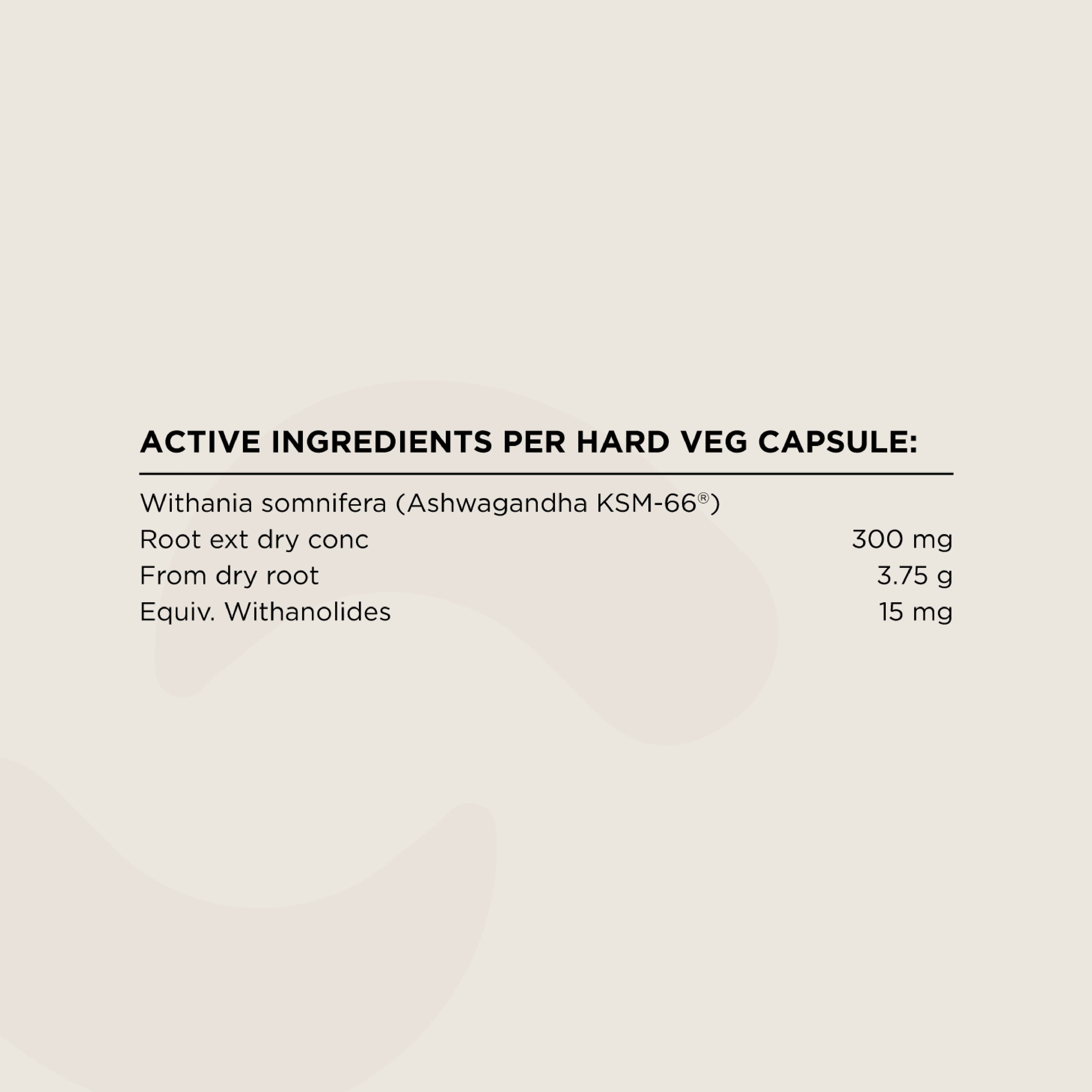 Switch Nutrition Ashwagandha supplement bottle with label, showcasing the herbal adaptogen product in a clean, professional packaging.
