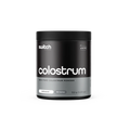 Switch Nutrition Colostrum supplement bottle with label, showcasing the product's branding and packaging details.