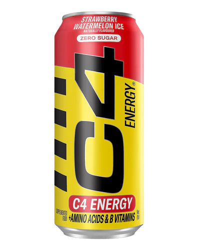 Cellucor C4 Carbonated RTG pre-workout supplement can with vibrant label, showing the energetic design and branding of Cellucor.