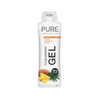 Pure Sports Nutrition Pure Fluid Energy Gel in a small, portable packet designed for quick energy boost during sports.