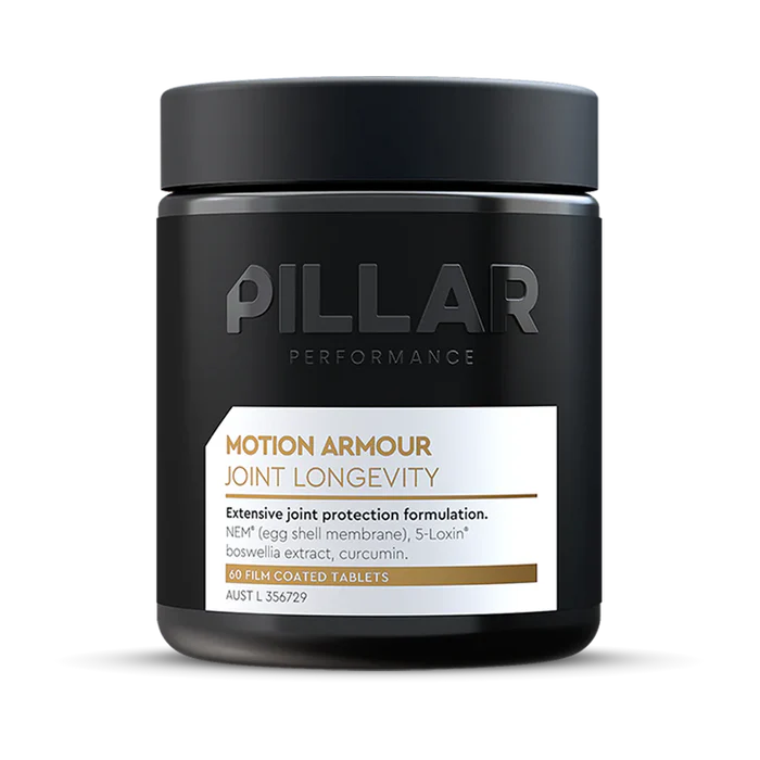 Pillar Performance Motion Armour product image showing sleek design and branding details of the PILLAR PERFORMANCE armoring system.
