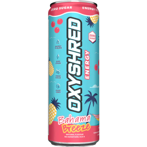 EHP LABS OXYSHRED ULTRA ENERGY Can icon with vibrant label design and branding for energy supplement product