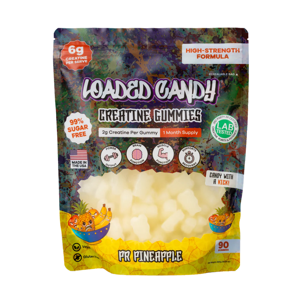 Loaded Candy Creatine Gummies - PR Pineapple 540g