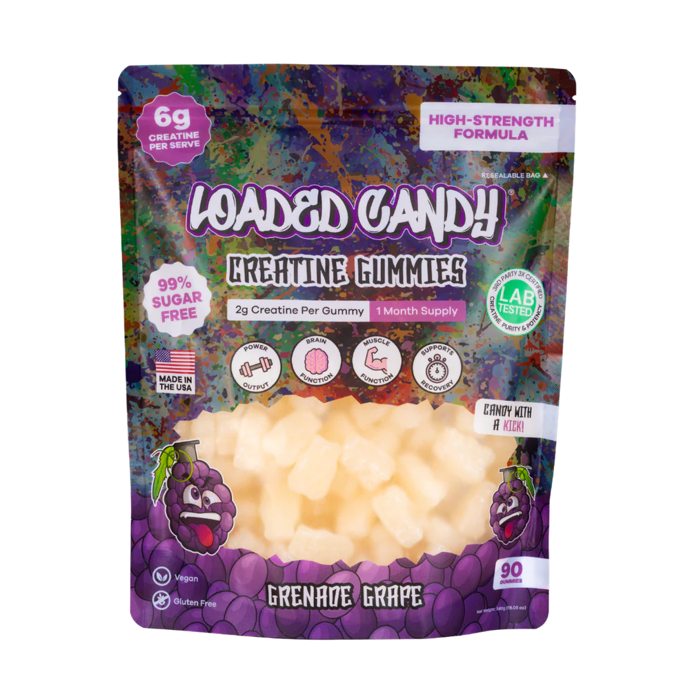 Loaded Candy Creatine Gummies - Grenade Grape 540g