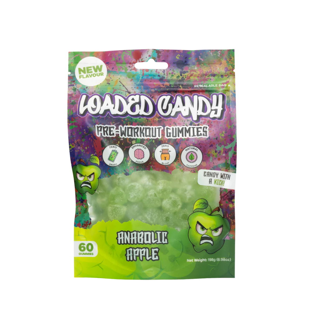 Loaded Candy Pre-Workout Gummies - Anabolic Apple 198g