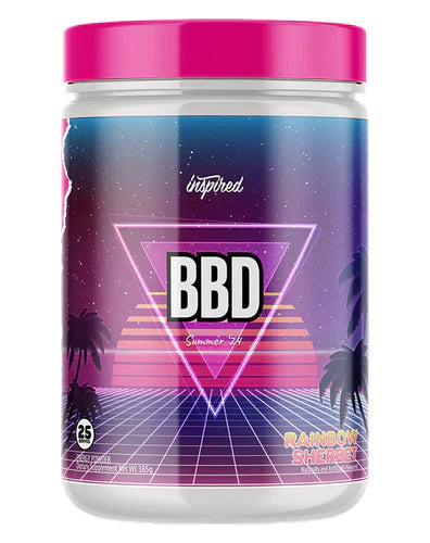 INSPIRED NUTRACEUTICALS DVST8 BBD supplement bottle with label, showcasing product packaging for INSPIRED NUTRACEUTICALS.