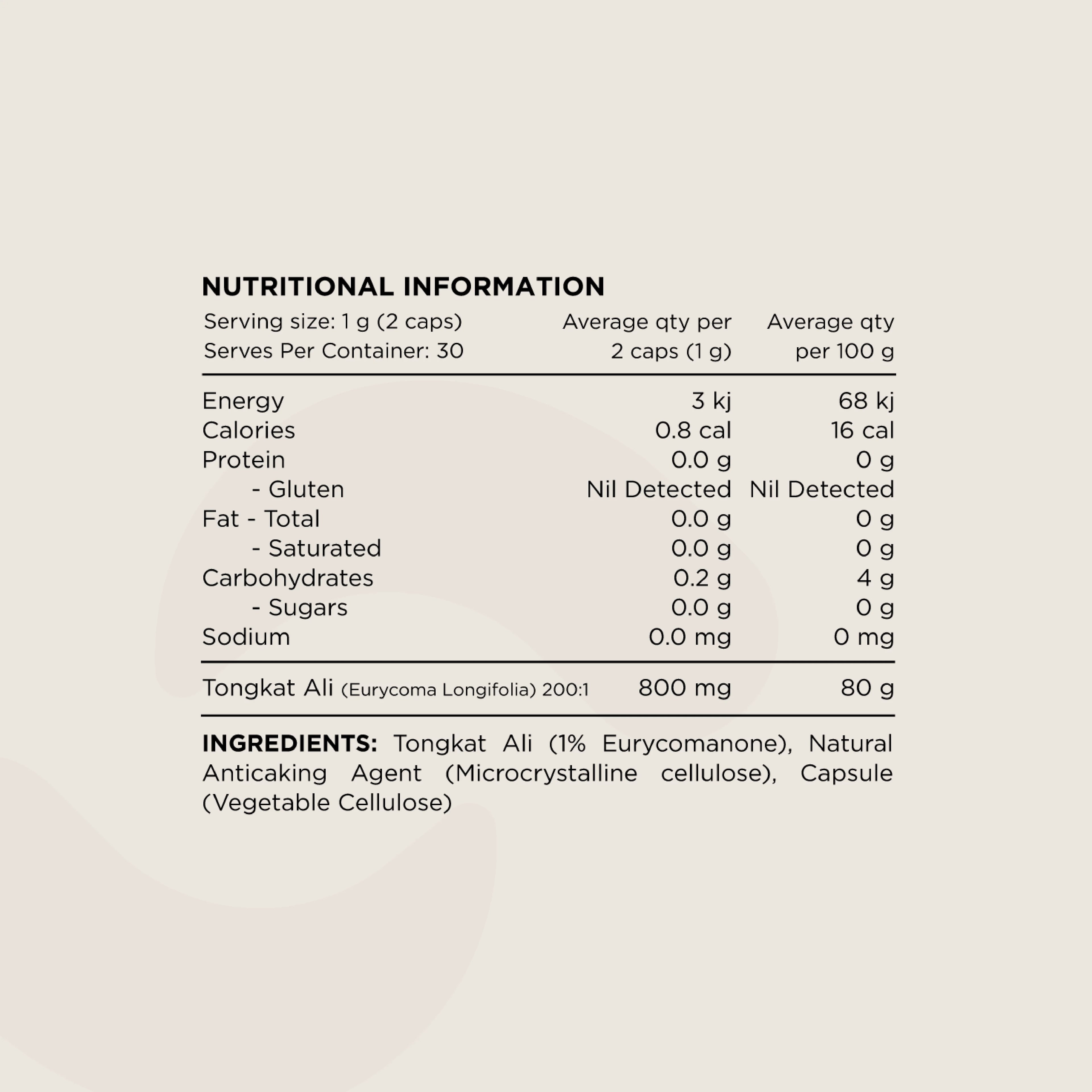 Switch Nutrition Tongkat Ali supplement capsules in a bottle, highlighting natural herbal root extract for energy and vitality.