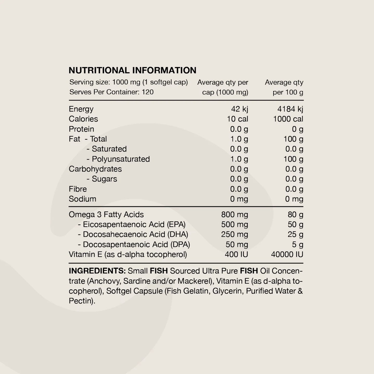 Bottle of SWITCH NUTRITION Ultra Fish Oil supplement with fish oil capsules in a clear container, on a white background.