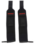VANTAGE wrist support wraps with thumb loop in black, designed for wrist stabilization and support during workouts.