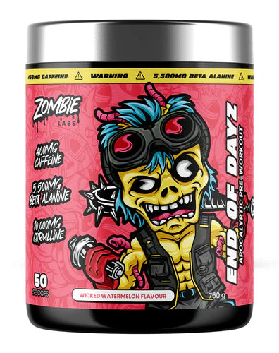 Zombie Labs End of Days watermelon-themed collectible figure from Zombie Labs, featuring a detailed zombie design.